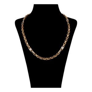 گردنبند طلا با طرح ورساچه 18 عیار زنانه صلاحی گلد مدل 17375