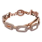 دستبند زنجیری طلا 18 عیار زنانه صلاحی گلد مدل 16874